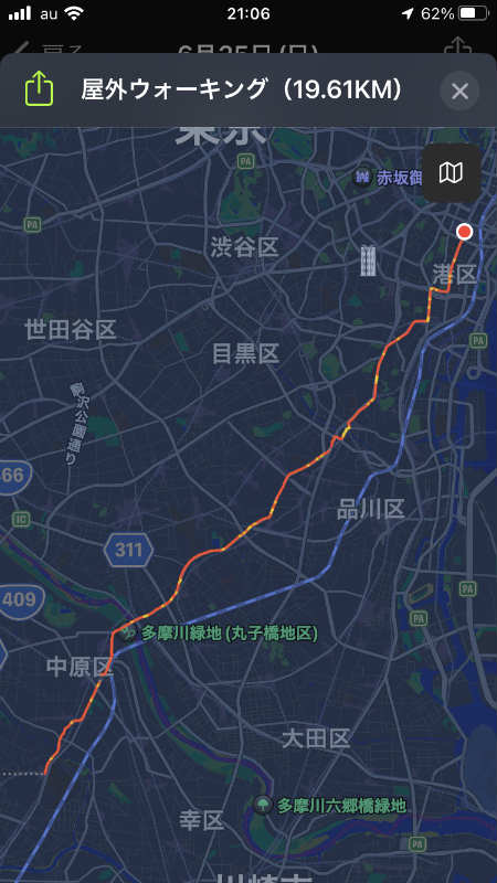 横浜から東京まで歩く
