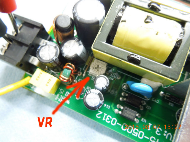 DAIWA DSP500 電圧調整VR 位置