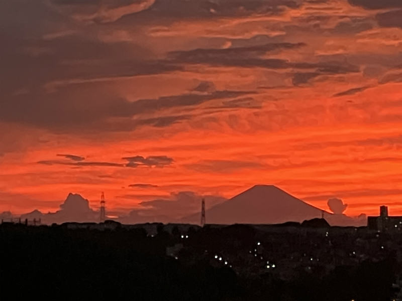 今日の夕焼け  